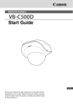 Canon VB-C500D Security Camera User Manual