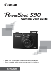 Canon S90 Camcorder User Manual
