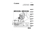 Canon MVX35i Camcorder User Manual