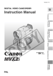 Canon MVX2i Camcorder User Manual