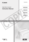 Canon MD 216 Camcorder User Manual