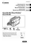 Canon LU A 90 Camcorder User Manual