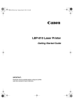 Canon LBP-810 Network Card User Manual