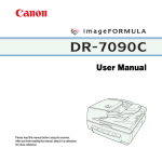 Canon DR-7090C All in One Printer User Manual