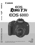 Canon 600D Camcorder User Manual