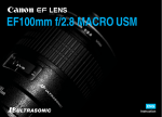 Canon 4657A006 Camera Lens User Manual