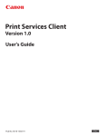 Canon 1 Printer User Manual