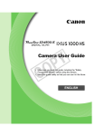 Canon 1000 HS Digital Camera User Manual