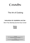Cannon C50HNW Cooktop User Manual