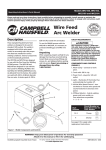 Campbell Hausfeld wf2150 Welder User Manual