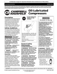 Campbell Hausfeld HL5500 Series Air Compressor User Manual
