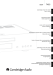 Cambridge Audio 740C CD Player User Manual