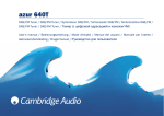 Cambridge Audio 640T Stereo System User Manual