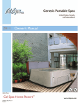 Cal Spas LTR20111058 Hot Tub User Manual