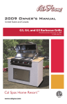 Cal Flame G3 Gas Grill User Manual