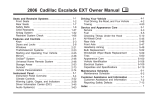 Cadillac 2006 Escalade EXT Automobile User Manual
