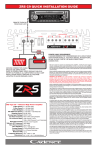 Cadence ZRS C9 Car Amplifier User Manual