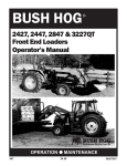 Bush Hog 2847 Compact Loader User Manual