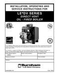 Burnham 81433101R16-1/10 Boiler User Manual