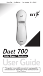 BT 700 Telephone User Manual