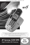 BT 3200 SMS Telephone User Manual