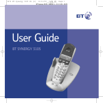 BT 3105 Cordless Telephone User Manual