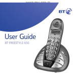BT 3010 Executive Cordless Telephone User Manual