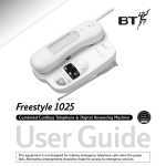 BT 1025 Cordless Telephone User Manual