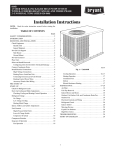 Bryant 664B Heat Pump User Manual