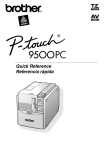 Brother PT-9500PC Printer User Manual