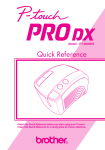 Brother PT-9200DX Printer User Manual