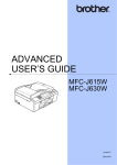 Brother MFC-J630W Printer User Manual