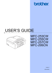 Brother MFC-255CW All in One Printer User Manual