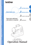 Brother 885-S61 Sewing Machine User Manual
