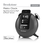 Brookstone 643403 Clock User Manual