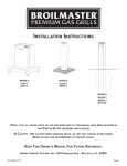 Broilmaster SS26P-1 Gas Grill User Manual