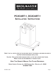 Broilmaster DC2CART-1 Gas Grill User Manual