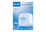 Breville Syncro Rice Cooker Rice Cooker User Manual