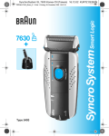Braun 7630 Electric Shaver User Manual