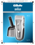 Braun 390 cc Electric Shaver User Manual