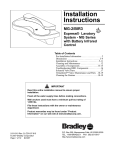 Bradley Smoker MG-2/BIR3 Plumbing Product User Manual