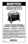 Bostitch CAP1512-OF Air Compressor User Manual