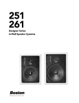 Bose 301 Series Speaker System User Manual
