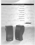 Bose 251 BLACK Speaker User Manual