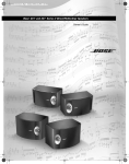 Bose 201 Speaker User Manual