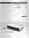 Bose 18 Home Theater System User Manual