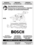 Bosch Power Tools 4410L Saw User Manual
