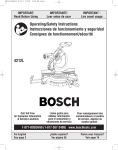 Bosch Power Tools 4212L Saw User Manual