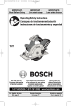 Bosch Power Tools 1671B Saw User Manual
