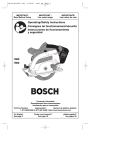 Bosch Power Tools 1660 Saw User Manual